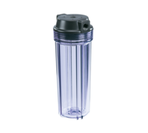 Boîtier de filtre à eau en plastique avec charbon actif pour usage domestique, facile à nettoyer - Product Image 1