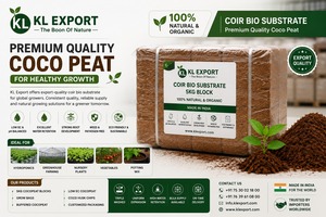KL EXPORT โคโคพีทบล็อก 5 กก. คุณสมบัติการกักเก็บน้ำสูง ออร์แกนิก ปรับสมดุลค่า pH สำหรับปลูกพืชในกระถางและสวน - Product Image 4
