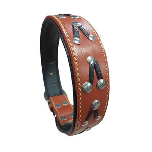 Collar de Cuero Genuino para Perro, Precio de Fábrica al por Mayor, Collar Ajustable Acolchado Suave de Lujo - Product Image 3