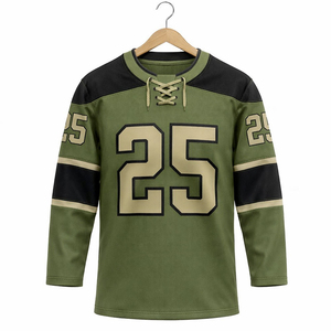 Maillot de hockey sur glace pour hommes, femmes et jeunes, avec logo d'équipe, pour compétition et entraînement, design personnalisé, taille variée - Product Image 2