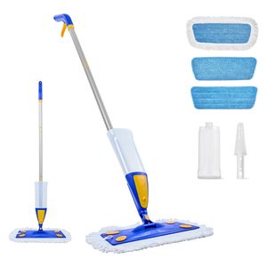 Mop Spray Easy Mop con 3 Panni Lavabili, Serbatoio d'Acqua Ricaricabile da 27oz, Mop in Microfibra per Pulizia a Secco e Umido, Confezione in Scatola - Product Image 1