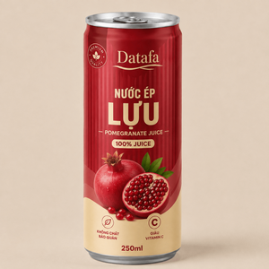 น้ำทับทิมดาต้าฟา 250 มล. 100% บริสุทธิ์ ไม่มีสารกันบูด อุดมด้วยวิตามินซี รับผลิตแบบ OEM ODM เวียดนาม มีตัวอย่างฟรี - Product Image 1