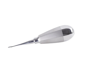 Elevador dental curvo de acero inoxidable, elevador manual de raíces, extractores de dientes, instrumentos quirúrgicos - Product Image 3