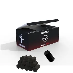 Carbón de Coco Negro de Alta Calidad para Shisha, 2% de Ceniza, Briquetas de Primera Calidad Hechas 100% con Cáscara de Coco Natural de Indonesia, Duración de 2-4 Horas - Product Image 1