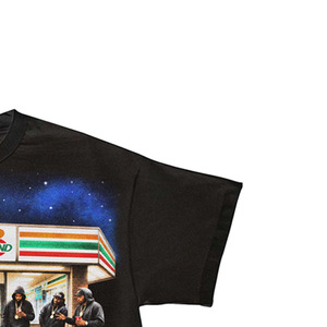T-shirt à manches courtes surdimensionné pour homme, imprimé en sérigraphie, col roulé formel, 100% coton, coupe classique - Product Image 4