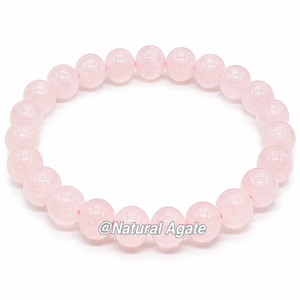 Pulsera de Piedras Preciosas de Piedra Lunar Melocotón de 6mm al por Mayor – Joyería Elástica de Cristal con Cuentas Redondas de Piedra Lunar Melocotón Natural - Product Image 2