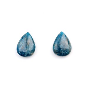 Perles de Briolette en Apatite Bleue Naturelle de Haute Qualité 10x14mm, Forme Poire, Calibrées, Pierres Précieuses en Vrac pour la Fabrication de Pendentifs, Vente en Gros - Product Image 1