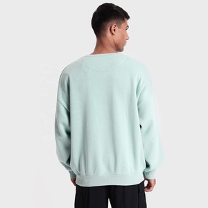 Sweat-shirt décontracté en coton, pull basique confortable à épaules tombantes pour l'automne, prix abordable - Product Image 2