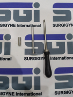 Cannule trocar en acier inoxydable avec poignée en plastique caoutchouté, disponible dans toutes les sortes et tailles, instruments vétérinaires