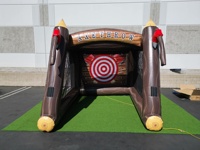 Jeu interactif de lancer de hache gonflable - Matériel PVC certifié CE - Sport de compétition en plein air