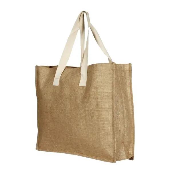 Minimum fiyat jüt alışveriş çantası tüm standart boyut promosyon jüt alışveriş kanvas çanta üreticisi hindistan'da