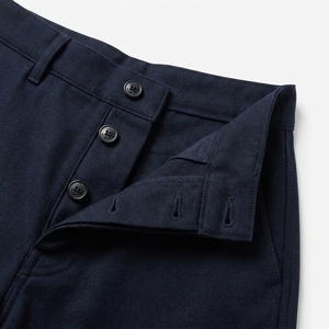 Pantalon de travail en velours côtelé pour homme, coupe droite, avec passants de ceinture, teint uni, style décontracté industriel - Product Image 4