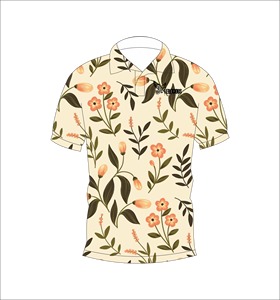 Camisa Polo para Hombre con Estampado Floral Tropical, Manga Corta, Casual, de Verano, Ligera, con Cuello, para Golf - Product Image 3