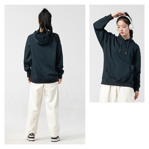 Sudadera con capucha de forro polar para mujer, en stock, estilo deportivo, casual, holgada, gruesa, de manga larga con bolsillo - Product Image 6