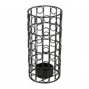 Cylindrical Shape <b>Tea</b> <b>Light</b> Iron <b>Lantern</b> Candle Holder Heat Resistant For Home Decoration - Product Image 1