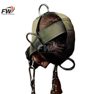 Arnés de entrenamiento de cuello para levantamiento de pesas OEM personalizado con cadena y cinturón para ejercitar hombros y calentar el cuerpo - Product Image 2