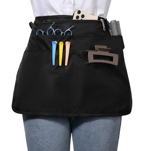 Nouvel Tablier Unisexe Noir Tissé 2026 avec Multiples Poches pour Personnel de Restaurant, Bar et Serveurs en Tissu Polyester - Product Image 2