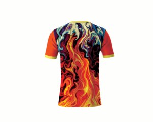 Camiseta Sublimada con Estampado Completo, 100% Poliéster, 180 Gramos, Tejido de Punto, Diseño Gráfico Personalizado, Informal, Secado Rápido, Transpirable - Product Image 3