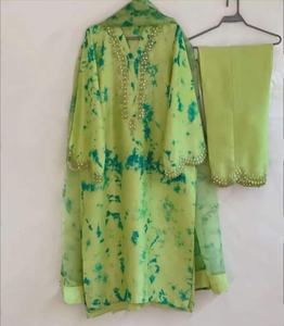 2022 Venta caliente tradicional Salwar Kameez vestido pakistaní indio seda gasa espejo trabajo bordado traje de fiesta Formal - Product Image 1