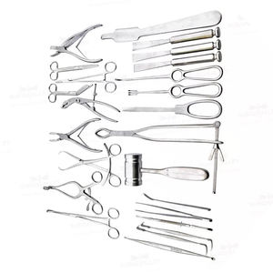 Ensemble d'instruments chirurgicaux orthopédiques de base en acier inoxydable, manuels, de haute qualité, certifiés CE, pour usage hospitalier - Product Image 2