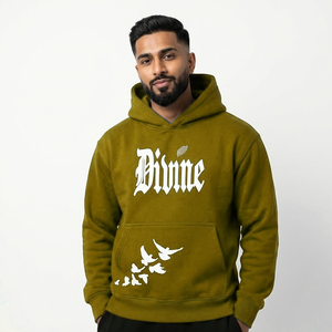 Sweat à capuche confortable pour homme, hiver, manches longues, broderie, polaire respirant, anti-humidité, écologique - Product Image 1
