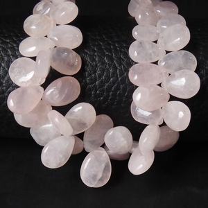 Quartz rose larme lisse poli 8 pouces brin 8X6-15X10MM environ grossiste fournitures nouveauté - Product Image 1