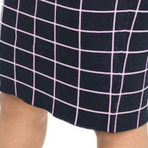 <b>Black</b> Pink Oxford Check Cape Sleeve <b>Dress</b> for Women Elegant Plaid Pattern Casual Party <b>Dress</b> Stylish Sorority Fashion Custom - Product Image 4