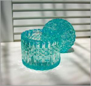 Caja de Resina Floral de Lujo Hecha a Mano, Organizador de Joyas, Pequeña Caja de Resina Personalizada para Decoración Elegante - Product Image 1