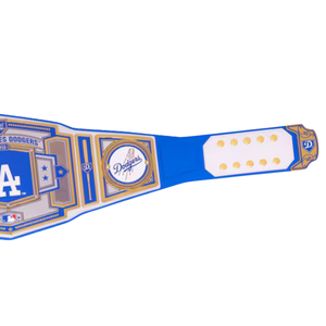 เข็มขัดแชมป์ทีมลอสแอนเจลิส ดอดเจอร์ส แบบปรับแต่งได้ เข็มขัดเบสบอล/มวยปล้ำ คุณภาพสูง ของสะสมสำหรับแฟนๆ - Product Image 4