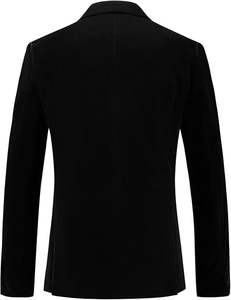 Trajes de Blazer de Negocios Estilo Italiano con Logotipo Personalizado, Más Vendidos, para Hombre, de Dos Piezas, Cruzados, Antiarrugas, Tallas Grandes, de Terciopelo, Personalizados - Product Image 2