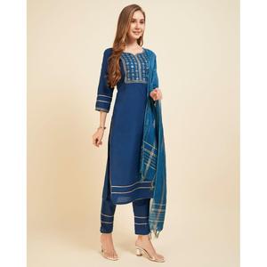 ผ้าคอตตอนผสมปักลายพื้นด้านล่างสุดทันสมัย - Product Image 3