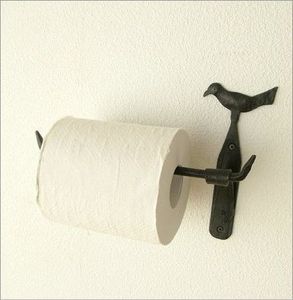 Wall Mounted Iron Toilet Paper Holder Durable Rust Resistant Bathroom Tissue <b>Roll</b> Stand For Modern Home Bathroom Decoration - Product Image 1