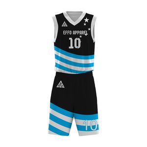 Best Quality Plus Size Outdoor Sports Wear 2026 Polyester <b>Material</b> High Quality Light Weight Customized Logo Basketball Uniform - Product Image 3
