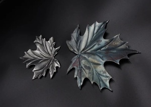 Handcrafted Cast Iron Wrought Iron Maple Leaf Wall Decoration Embossed Traditional European Design Anti-rust Powder - Product Image 6