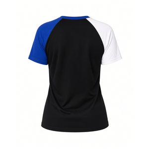 เสื้อยืดแขนยาว Zeta Phi Beta แบบ Color Block ตัดเย็บพิเศษพร้อมตัวอักษรกรีก สีดำ น้ำเงินกรมท่า ขาว แขนเสื้อสีขาว พรีเมียม ระบายอากาศได้ดี สไตล์เสื้อเบสบอล - Product Image 2