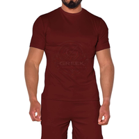 T-shirts personnalisés pour hommes en mélange de coton premium, col ras du cou, manches courtes, coupe décontractée oversize, séchage rapide, respirant, marque privée