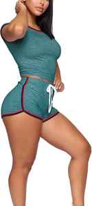 Short décontracté pour femme, léger et respirant, avec technologie de tissu rafraîchissant et gestion de l'humidité, idéal pour les sports d'été - Product Image 5