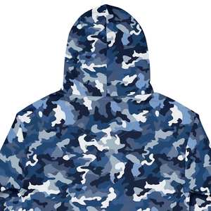 Custom Digital Printed Camo Men's Winter Polyester Cotton Blend <b>Lightweight</b> Quick Dry Breathable Men's <b>Hoodies</b> & Sweatshirts - Product Image 2