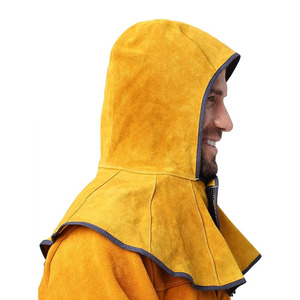 Capuche de soudage en polyester avec protection du cou et des épaules, ignifuge, résistance à la chaleur 300°C, pack respirateur inclus, couleur personnalisée - Product Image 6