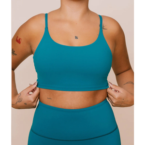 Ensemble de yoga personnalisé avec logo, écologique et respirant, fabricant de soutiens-gorge de sport côtelés sans couture en Spandex/Nylon et leggings, faible MOQ, marque privée - Product Image 6