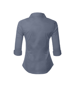 Camisa de Oficina de Manga Larga para Mujer, Corte Clásico con Diseño de Calidad para Diversas Demandas Laborales - Product Image 2