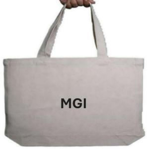 Bolsa de Compras con Cordón, Ecológica, Reciclable, de Moda, Reutilizable, de Algodón Orgánico, con Logotipo Personalizado, Impresión en Serigrafía - Product Image 1
