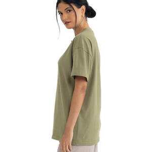 Camiseta de Cuello Redondo de Manga Corta de Algodón Grueso para Hombre, Venta al por Mayor 1688, Camiseta Básica Informal Lisa con Estampado Personalizado para Hombre - Product Image 6