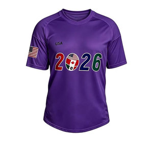 เสื้อฟุตบอล USA 2026 รุ่น Unisex แขนสั้น คอวี พิมพ์ลายดิจิทัล ระบายอากาศได้ดี ผ้าโพลีเอสเตอร์ตาข่าย ซับเหงื่อ สำหรับผู้ใหญ่ ทุกฤดูกาล - Product Image 4
