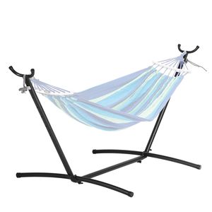 Supporto Portatile in Acciaio per Amaca, Capacità 450 libbre, per 2 Persone, Ganci Regolabili Resistenti, Telaio per Amaca in Tessuto, Adatto a Letti da 9,5-12 Pollici - Product Image 1
