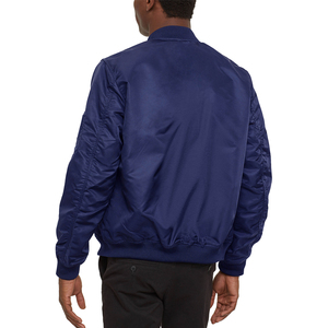 Blouson bomber coupe décontractée pour homme, coupe longue, imprimé personnalisé, style streetwear, coupe-vent, fin, faible MOQ, vente en gros - Product Image 2