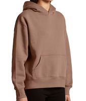 Sweat à capuche surdimensionné personnalisé pour femme, épais, couleur unie, automne-hiver, avec poche, vente directe usine, export BD, OEM