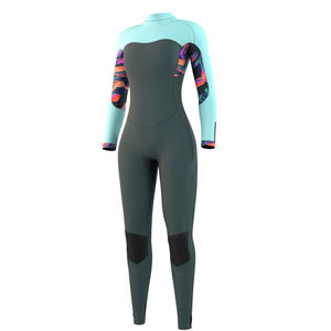 Neoprene Plus Size Unisex One Piece Full <b>Wetsuit</b> for Women & Men Anti UV Crew Neck - Product Image 2