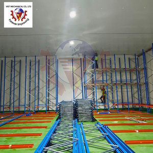 <b>Heavy</b> <b>Duty</b> Galvanized Teardrop Pallet <b>Rack</b> Steel Upright Stacking Protection Racking & Shelving for Warehouse Bolted Structure - Product Image 4