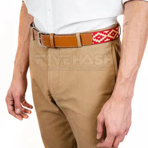 Cinturones de cuero de alta calidad con diseño de diferentes colores para hombre, a la venta en línea, cinturón de cuero tipo polo con tamaño personalizado. - Product Image 3